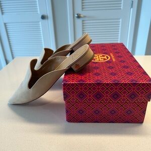 Tory Burch Cream Women's Mules